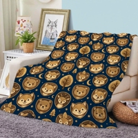 Couverture tricotée chaude toutes saisons en flanelle unie, moderne, anti-boulochage, avec logo personnalisé, extra douce, épaisse, en peluche respirante, anti-dérapante