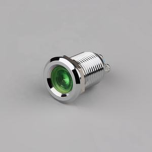 12mm 12V indicatore LED lampada in acciaio inox o cromato IP68 apparecchiature luci per il monitoraggio delle apparecchiature - Product Image 4