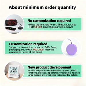 Bán hàng nóng Sonic bom siêu điếc Đồng Hồ Báo Thức Màu Đỏ USB phí báo động ánh sáng hiển thị giường Shaker Đồng hồ báo thức - Product Image 3