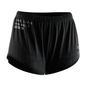 Shorts de sport pour femme de bonne qualité, à séchage rapide, avec bande large, pour fitness, yoga, boxe et entraînement, effet push-up fessier - Product Image 3