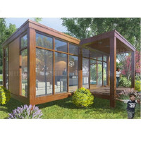 Maison modulaire en bois prédécoupée, préplumée, style russe, maison en bois