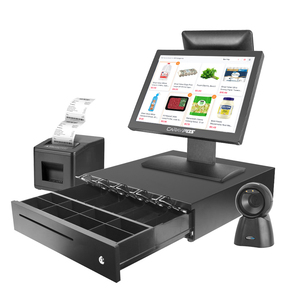 <span class=keywords><strong>Cash</strong></span> <span class=keywords><strong>Register</strong></span> Pos Sistema Dual Screen Pos Máquina Tudo em Um para Supermercado - Product Image 1