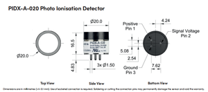 เซ็นเซอร์ไอออนโฟโตอิเล็กทริค VOC เซ็นเซอร์ <span class=keywords><strong>PID</strong></span> ขั้นสูง (0-20ppm) - PIDX-A-020 <span class=keywords><strong>PID</strong></span> - Product Image 2
