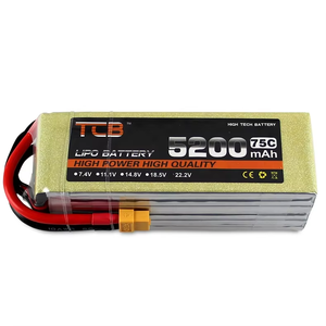 Baterai Lipo TCB RC 3s 4s 22.2v 5200mah 6S 75C Paket Baterai Lithium Ion Langsung dari Pabrik untuk Mobil dan Pesawat RC - Product Image 5