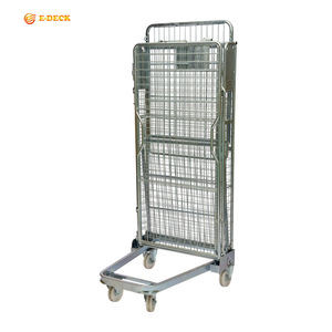 <span class=keywords><strong>Cage</strong></span> en treillis métallique emboîtable pliable pour le stockage des marchandises en entrepôt - Product Image 3