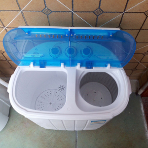 Lavadora Doble Semiautomática Pequeña para Dormitorio, Mini Lavadora - Product Image 2