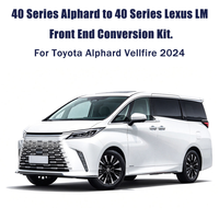 Kit de conversion de la partie avant de style Lexus LM pour Toyota Alphard Vellfire 40 Series 2024, en plastique, mise à niveau non destructive
