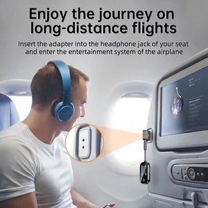 Adaptador Bluetooth 5.4, Compatible con 2 AirPods o Auriculares, Transmisor de Audio Inalámbrico AUX de 3.5mm <span class=keywords><strong>para</strong></span> Viajes, Vuelos, Gimnasio, TV - Product Image 2