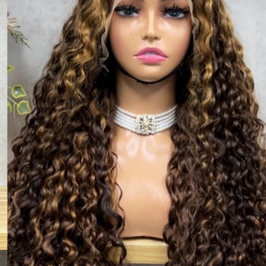 Peluca de Cabello Humano 100% Natural, con Frente de Encaje 13*4, Ondas de Agua, Cabello Virgen - Product Image 2