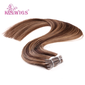 K.SWIGS Extensions de cheveux chinois à bandes adhésives qualité salon, 100% cheveux humains vierges Remy, double épaisseur, bandes PU, lisses et soyeuses - Product Image 6