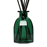 Vente en gros bouteille en verre diffuseur de luxe parfum d'intérieur diffuseur roseau bouteille en verre transparente vide bouteilles d'arôme avec bouchon