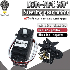 Moteur servo à rotation continue à 360 degrés DS04-NFC 5,5 kg pour voiture intelligente et robot, module servo à engrenages CC 4,8 V-6 V - Product Image 6