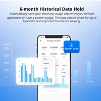 Sonoff POWCT 100A Compteur de puissance intelligent WiFi avec capteur CT séparé, puce ESP32, moniteur d'énergie pour hôtel, compatible Android, Alexa, Google Home