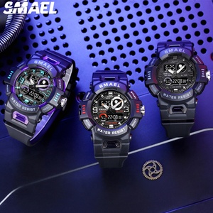 Reloj Deportivo de Doble Pantalla, Último Modelo SMAEL 8063, Relojes Multifuncionales, Reloj Digital Circular de Plástico Resistente al Agua - Product Image 4