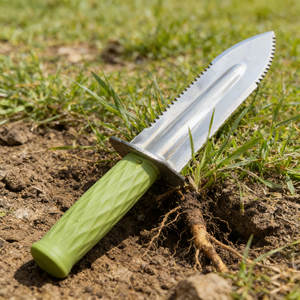 <span class=keywords><strong>Pala</strong></span> Detectora de Acero Inoxidable de Alta Resistencia CHANGLIN con Hoja Dentada Doble, Mango de Goma y Funda de Transporte - 1 Año de Garantía - Product Image 2