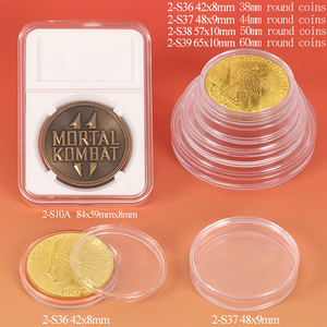100 Cápsulas De Monedas De Acrílico De 27 Mm – Almacenamiento Transparente Para Coleccionistas Y Premios