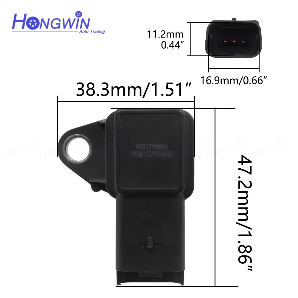 9631716680 MAP Sensor for Citroen Fiat Lancia Peugeot 406