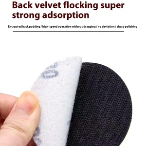 Sandpapier mit porösem Samt rücken Mittleres Schleifpapier 150mm Auto-Trocken schleifpapier für Metall möbel farbe Premium-Schleif scheibe - Product Image 4