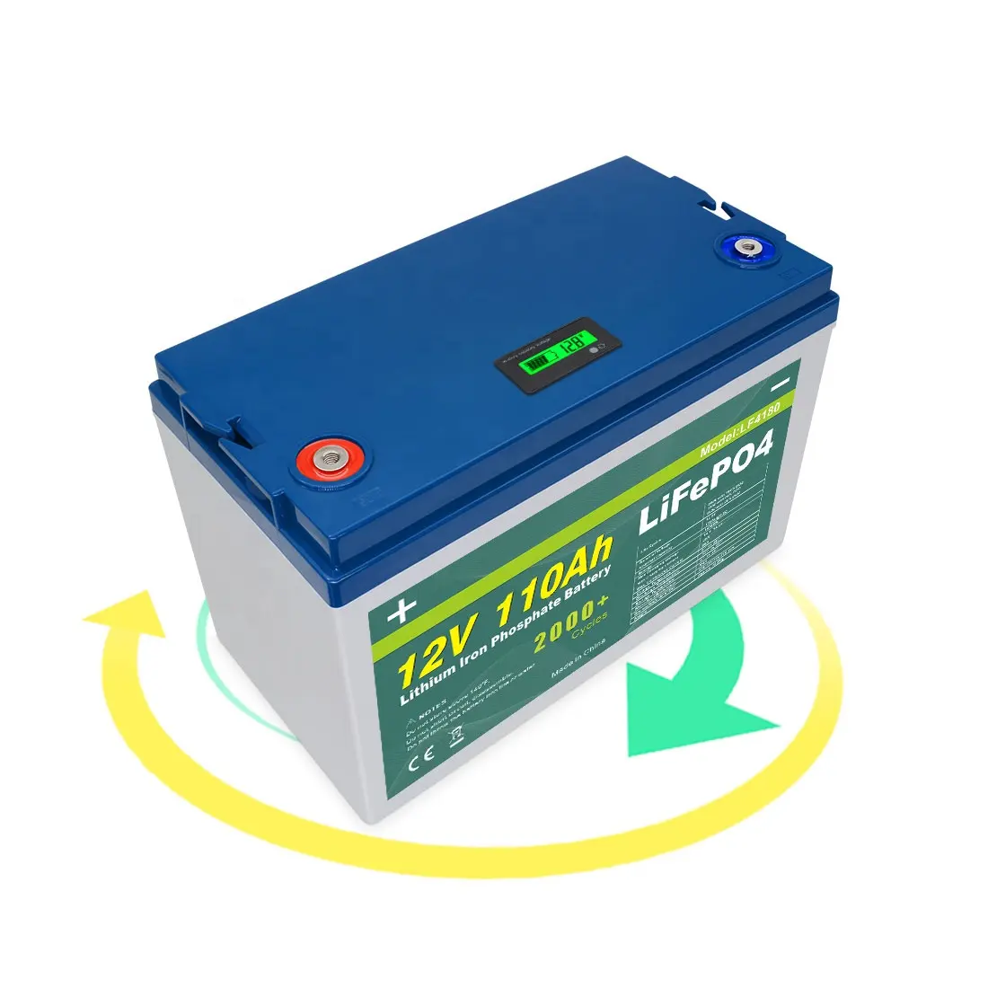 סיטונאי זול ארוך חיים Lifepo4 12v 110ah עמוק מחזור Lifepo4 גולף עגלת סוללות