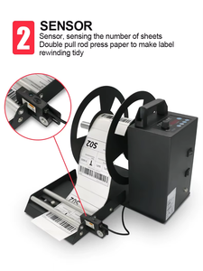 Label Rewinder With Counter J150 Rewinder Counter BSC Label Counting <b>Machine</b> Automatic Thermal Label <b>Printer</b> Rewinder - Product Image 3