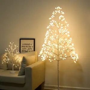 1.5米圣诞树造型灯360T暖光效果果树脚尺寸30厘米延长线3 m雪花尺寸3厘米树干