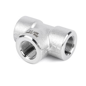 304/316L paslanmaz çelik yüksek basınçlı iç dişli üç yollu bağlantı döküm kalınlaşmış mühendislik Tee pürüzsüz - Product Image 1