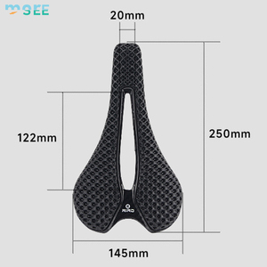 <span class=keywords><strong>Selle</strong></span> de vélo imprimée en 3D SeeMore OEM ODM 145 mm en fibre de carbone T800, <span class=keywords><strong>selle</strong></span> de vélo adaptative pour VTT, vélo de route et vélo de gravier - Product Image 3