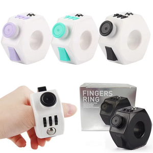 Jumon Autism Anti-Stress <b>Magical</b> 6-Sided Cube Spinner Toys for Outdoor Playing Customized Color Plastic & Metal Finger Toy - Product Image 1