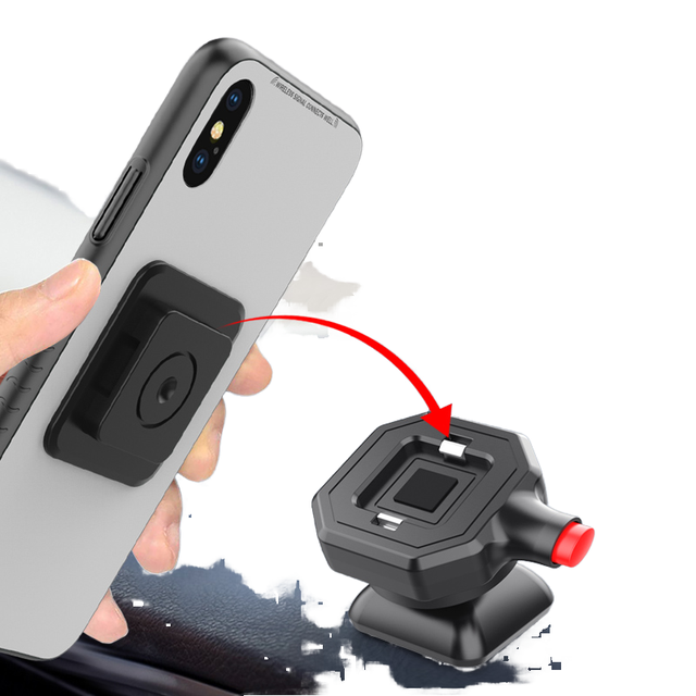 Magnetic & Shock-Absorbing Rotating Design Portable Navigation Phone Holder for Bicycle & Motorcycle Sports Riding Desk Usage