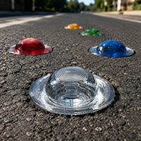 Borne de signalisation routière en verre certifiée ISO9001, réfléchissante à 360 degrés pour la sécurité routière sur autoroute et dans les tunnels