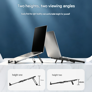Laptop Stand - Portable Tablet Riser <strong>iPad</strong> Desk <strong>Mount</strong>, Foldable Laptop Stand Magnetic Phone Holder Portable Tablet Desk Stand - Product Image 3