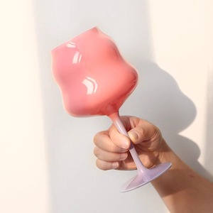 क्रिस्टल मुड़ क्रीम ग्लास मैकरन गोलेट हाथ स्थायी वाइन देवता कप आधुनिक डिजाइन - Product Image 2