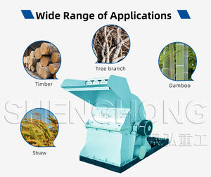 छोटे डीजल इंजन लकड़ी अपशिष्ट चिप क्रशर मशीन मुख्य मोटर और असर घटकों के साथ बहुक्रियाशील - Product Image 5