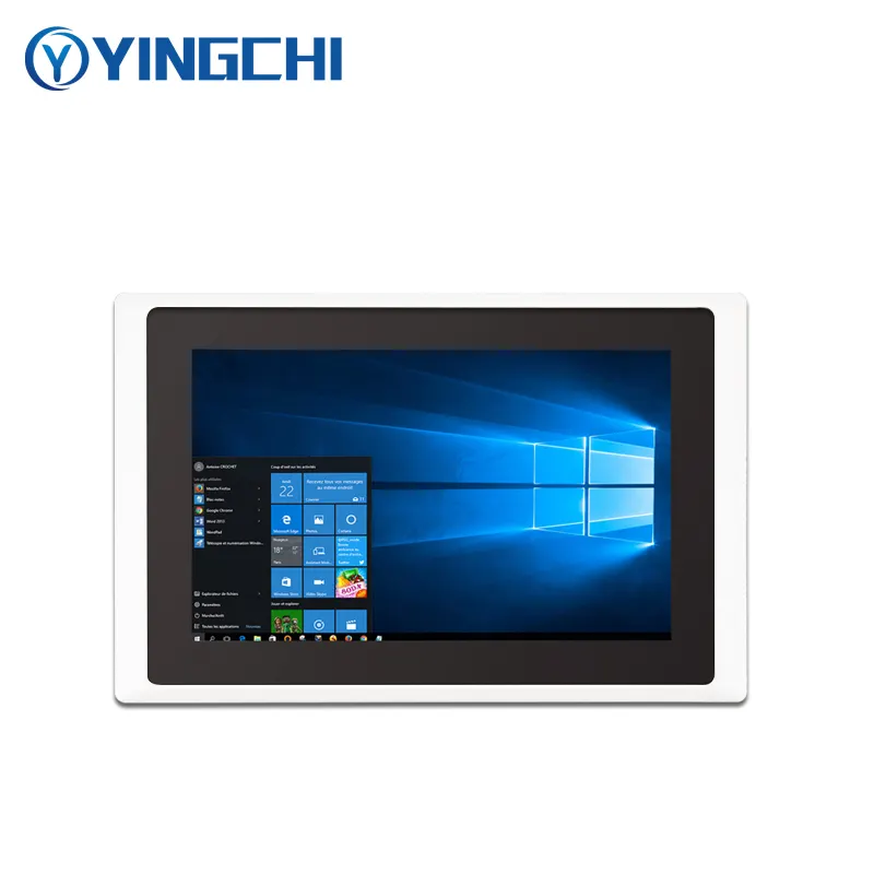 YINGCHI 21.5 inch embedded touch screen panel pc i5 3th fanless 10 point capacitive display touch screen all-in-one computers