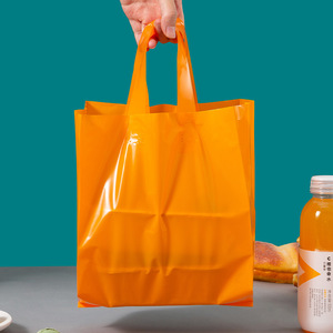 Tùy chỉnh mềm vòng lặp xử lý túi nhựa HDPE/LDPE vòng lặp xử lý nhà hàng Takeaway túi nhựa - Product Image 5