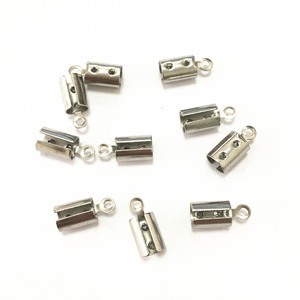 Boucle de bijoux en acier inoxydable, clip pour cordon de 4 mm, sans nickel, pour connecteur de bracelet ou collier - Product Image 1