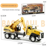 1/50 alliage télécommande route Construction camion jouet-tirer vers l'arrière camion de lutte contre l'incendie réaliste pelle véhicule pour enfants cadeau