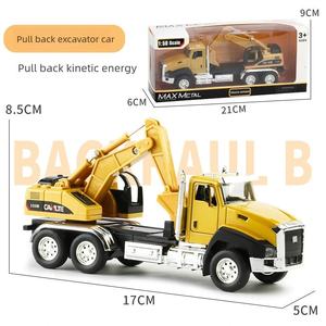 1/50 Lichtmetalen Afstandsbediening Wegenbouwwagen Speelgoed-Pull Back Brandbestrijding Truck Realistische Graafmachine Voertuig Voor Kinderen Cadeau - Product Image 6