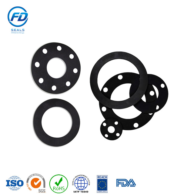 Chemical Industrial EPDM Custom Insulation Kit Types Rubber Flat Ring Gasket FD Brand All Sizes Available