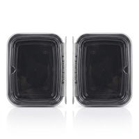 Boîte à dessert carrée transparente en PET de qualité alimentaire pour gâteau mousse au chocolat, mille-feuille, impression numérique épaisse, pour emporter