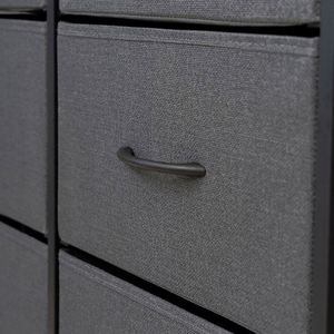 Commode autoportante moderne en tissu pour salon, durable, avec panneaux en MDF et acier inoxydable, en pin, disponible en plusieurs couleurs - Fournisseur en gros - Product Image 5