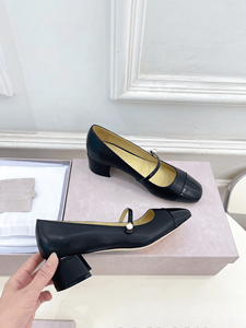 Zapatos Jimmy Elegantes con Tacón Cuadrado y Decoración de Perlas para Mujer, Ideales para Bodas y Damas de Honor - Product Image 5