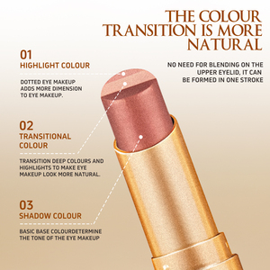 Sombra de Ojos Profesional en Barra de 4 Colores con Minerales para un Degradado Natural, Acabado Mate Perlado, Resistente al Agua y de Larga Duración - Product Image 4