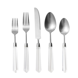 Vente <span class=keywords><strong>en</strong></span> gros Couverts à manche <span class=keywords><strong>en</strong></span> spirale détachables et transparents, or, <span class=keywords><strong>argent</strong></span>, fourchette, <span class=keywords><strong>couteau</strong></span> et cuillère pour cadeaux d'affaires - Product Image 4