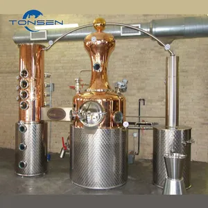 Columna de destilación, línea de producción de alcohol industrial, equipo de destilería de Ginebra, máquina de destilación de whisky y vodka