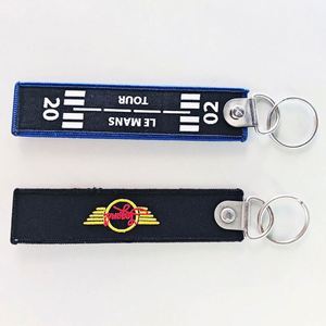 Wholesale Custom Embroidery <b>Key</b> <b>Tag</b> Design Logo Fabric Keychains/Keyrings Promotional Jet <b>Tags</b> for Businesses - Product Image 4