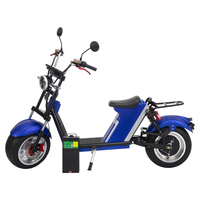 Vente flash DOT 2000W Vente directe d'usine Scooter à 2 roues Citycoco avec pneus larges et boîte arrière améliorée