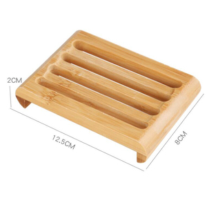Porte-savon en bois <span class=keywords><strong>de</strong></span> bambou pour évier, plateau économiseur <span class=keywords><strong>de</strong></span> salle <span class=keywords><strong>de</strong></span> bains, éponge, ml - Product Image 5