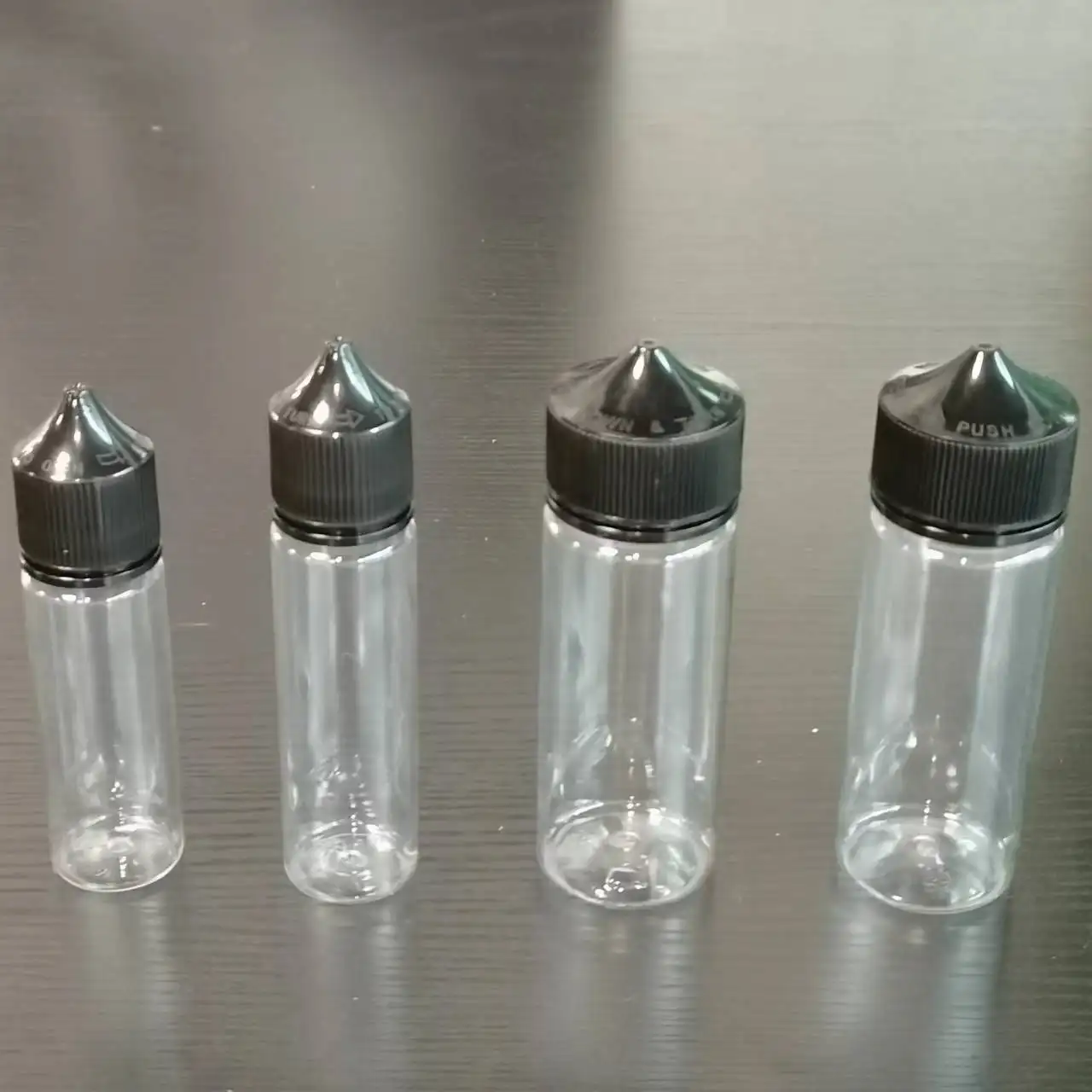 Tampa plástica de óleo para pet v3, garrafa de plástico com tampa de anel de inviolação, 30ml, 60ml, 100ml, 120ml