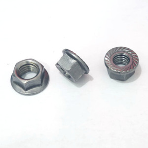 Tuerca hexagonal de un metro M8 cincada DIN6923 con arandela de seguridad - Product Image 1